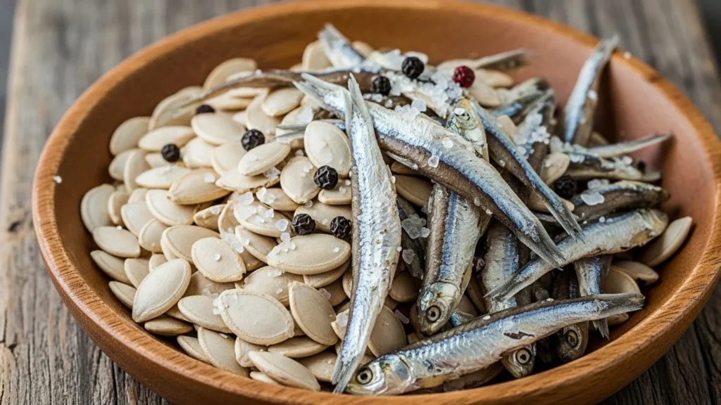 호박씨를 활용한 건강 레시피 2 : '호박씨 멸치볶음'