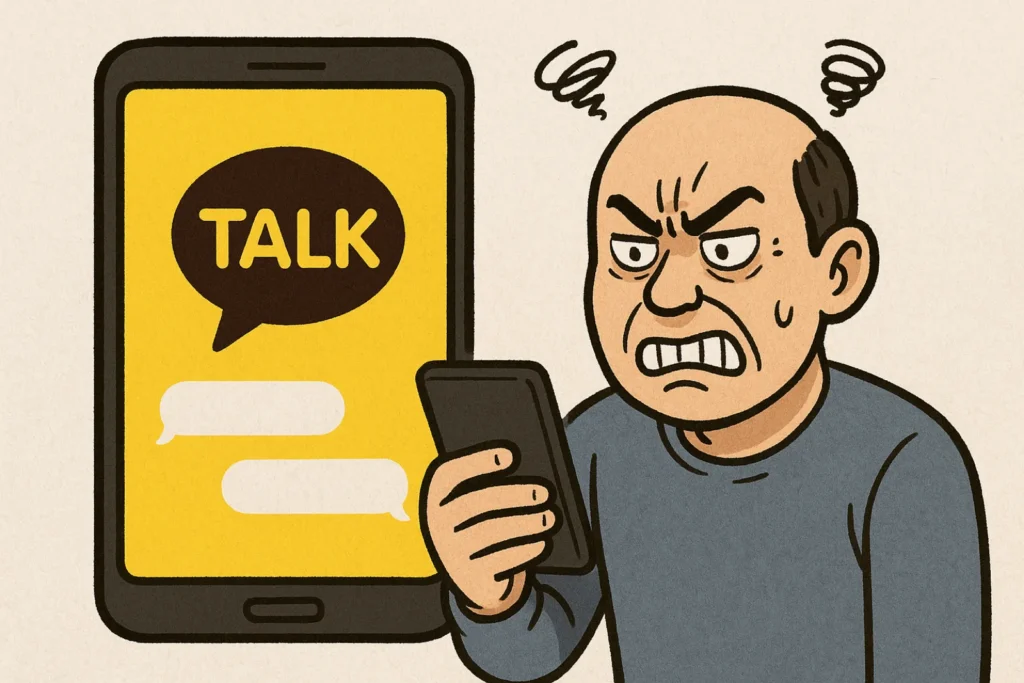 카톡 메신저에 대한 사용자 불만