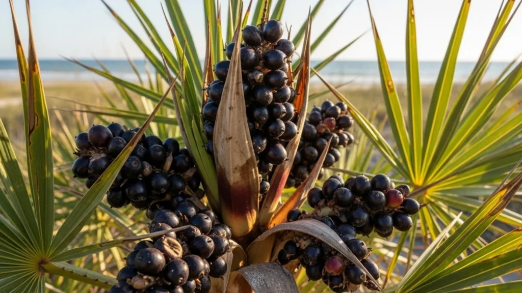 쏘팔메토 실제 체감 효과 : 톱야자나무의 열매