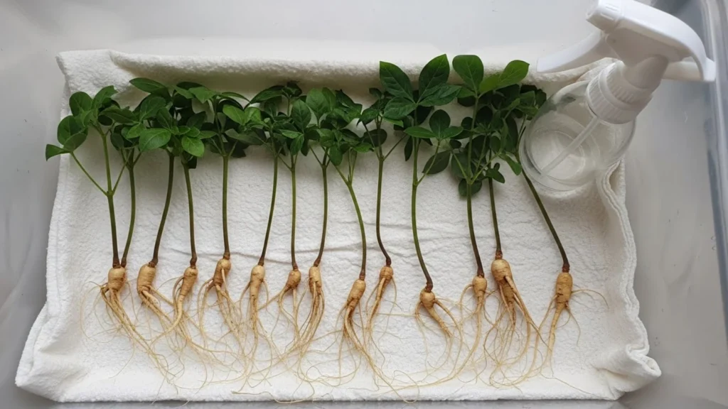 새싹인삼 보관방법의 핵심: "적정 습도와 온도"