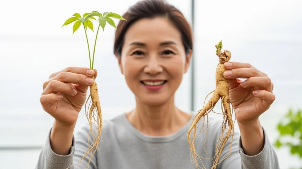 새싹인삼과 6년근 인삼: 무엇이 다를까요?