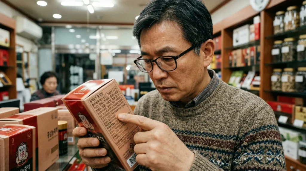 발효홍삼 진세노사이드 확인법: "숫자에 속지 마세요! 진짜 함량을 읽는 3가지 절대 기준"