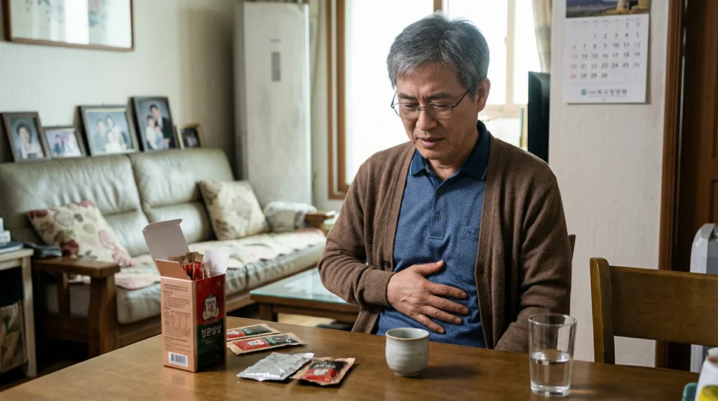 발효홍삼 부작용 설사 원인: "내 몸의 거부반응일까, 좋아지는 신호일까? 체질별 안심 가이드"